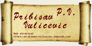 Pribisav Vulićević vizit kartica